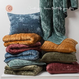 EVERGRACE Luxury Ruched Velvet Quilt King Size, Ultra Soft Bedspread Coverlet Set, Lightweight Velvet Comforter, Quilted Bedding Cover with 2 Matching Shams for All Season, Olive Green EVERGRACE