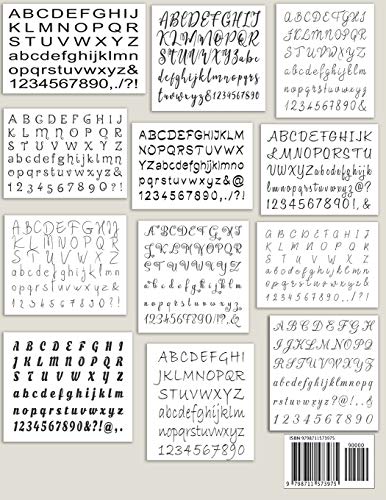 Cross Stitch Alphabet & Number Patterns: Counted Cross Stitch Alphabet Letters and Numbers Simple Patterns in 12 Font Styles to Make your Own Quotes WoodArtSupply