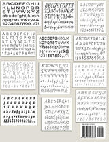 Cross Stitch Alphabet & Number Patterns: Counted Cross Stitch Alphabet Letters and Numbers Simple Patterns in 12 Font Styles to Make your Own Quotes WoodArtSupply