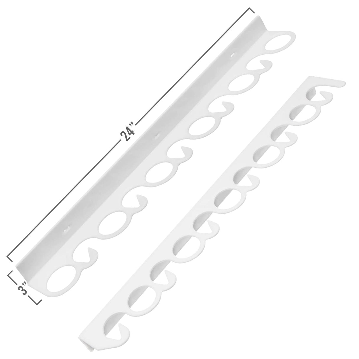 Coldcreek Outfitters Universal Fishing Rod Rack, Fishing Gear, Fishing Accessories, Rod Holder, Pole Storage, Wall Mount, Cieling Mount, 24" L x 3" W x 3" H Coldcreek Outfitters