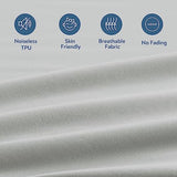 Magik & Kover Twin Mattress Protector Waterproof Cover 2 Pack, Waterproof Bed Twin Fitted Sheet Only, Machine Washable Deep Pocket Single Size Mattress Cover for Kids with Elastic Rubber Band, Grey Magik & Kover