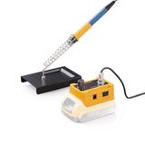 Hakea Cordless Soldering Station for Dewalt 20V Max Battery - Electric Digital LCD Display Soldering Iron Station Fast Heating Up Soldering Station for DIY, Appliance Repair (Battery Not Included) Hakea