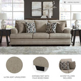 Signature Design by Ashley Stonemeade Casual Sofa with 4 Toss Pillows, Light Brown Signature Design by Ashley