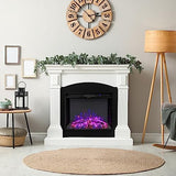 COSTWAY Electric Fireplace Insert 26-inch Wide, 5,000 BTU Recessed and Freestanding Fireplace Heater with Remote Control, 3 Flame Colors, 6 Brightness, 6H Timer, Fireplace for Indoor Use, 750/1500W COSTWAY