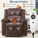 GarveeHome Power Lift Recliner Chair - Heat and Massage, Electric Lift Plush Recliner with Soft Padded Seat, Back Support & Armrests, Designed for the Elderly and People with Mobility impaired