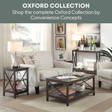 Convenience Concepts Oxford 1 Drawer Console Table with Shelves, White Convenience Concepts