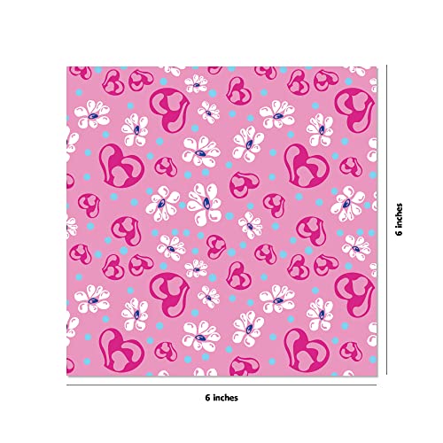 Origami Paper 100 sheets Hearts & Flowers 6" (15 cm): Tuttle Origami Paper: High-Quality Double-Sided Origami Sheets Printed with 12 Different Patterns: Instructions for 6 Projects Included - WoodArtSupply