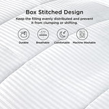 Bedsure Duvet Insert Twin Size - Lightweight Comforter, Quilted Cooling Duvet Insert, Down Alternative Summer Comforter with 8 Tabs, College Dorm Essentials, Machine Washable, White, 68x88 inches Bedsure