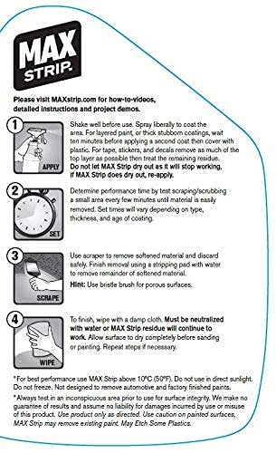 All Purpose Paint Remover Spray 22oz - Water Based Adhesive Remover Spray, Spray Paint Remover, Graffiti Remover Spray, Overspray Remover, Dried Paint Remover - No Methylene Chloride NMP Formula Max Strip