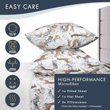 Where The Polka Dots Roam Safari Animals Full Bedsheet Set for Kids - Jungle Adventure Bedding for Explorers, Includes Fitted Sheet, Flat Sheet and Pillowcases - Wildlife Wonders Decor for Boys Room Where The Polka Dots Roam