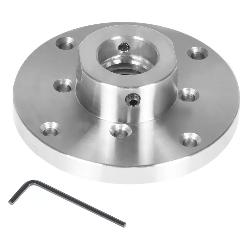 BestParts 4 Inch 1-1/4 Inch x 8TPI Threaded Steel FacePlate with Locking Set Screw,Fit for Wood Lathe Turning Reversing Lather BestParts