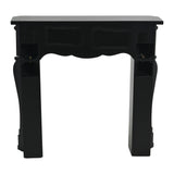 Creative Co-Op Victorian Fireplace Mantel, Black Creative Co-Op