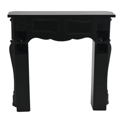 Creative Co-Op Victorian Fireplace Mantel, Black