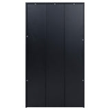 Stary 5 Shelf Black Bookcase 60 inch Tall Wood Bookshelf for Bedroom STARY