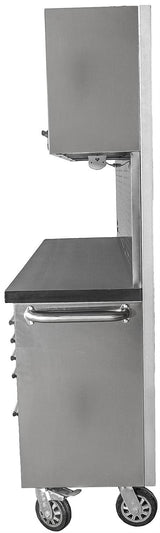JEGS 72 in. Stainless Steel Tool Cabinet Includes (11) Drawers (4) Cabinet JEGS