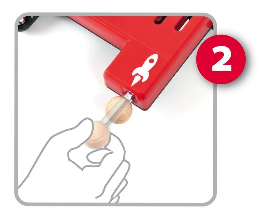 BRIO 34017 Pinball Game - Classic Vintage Arcade Style | Engaging Brain Game for Kids and Adults | Ideal Gift for Ages 6 and Up, Red BRIO