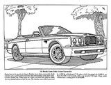 Luxury Cars Coloring Book (Dover Planes Trains Automobiles Coloring) Dover Publications