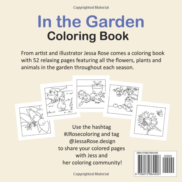 In the Garden Coloring Book: Relax & Create WoodArtSupply