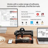 LONGER RAY5 Laser Engraver 3500mW High Precision 0.04 * 0.04mm Mini Laser Cutter and Engraving Machine 130x140mm Working Area for Wood Metal Acrylic Glass Longer