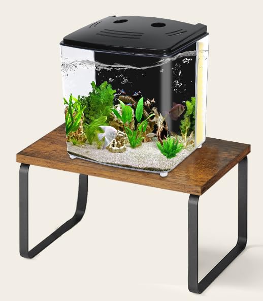 YEMOO Aquarium Stand 2 Gallon, 2 Gallon Fish Tank Stand, Tank Stand with Heavy Duty Metal Frame for 2 Gallon Long Aquarium (2 Gallon Fish Tank Stand)