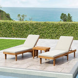 Christopher Knight Home 309784C Shane Chaise Lounge Cushion Outdoor Set of 2 with Removable Cover, 2 Piece Water-Resistant Lounge Chair Cushion 78.75" L x 23.75" W x 1.5" H Cream Christopher Knight Home