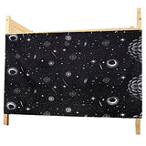 TINAYAUE Blackout Bunk Bed Curtain Dormitory Lightproof Curtains Students Room Privacy Screen Single Bed Cover Breathable Cloth Improve Sleep Quality in Home Dorm (Style 3, 1 Piece(1.15m*2m)) TINAYAUE