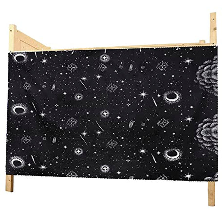 TINAYAUE Blackout Bunk Bed Curtain Dormitory Lightproof Curtains Students Room Privacy Screen Single Bed Cover Breathable Cloth Improve Sleep Quality in Home Dorm (Style 3, 1 Piece(1.15m*2m)) TINAYAUE