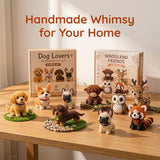 Zoxksho Beaded Animal Kit - Tiny 3D Beaded Animal DIY Kit, Embroidery Making Kit for Beginners for Adults with Instructions, Storage Box (Bouquet 02)