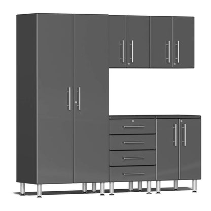 Ulti-MATE UG22050G 5-Piece Garage Cabinet Kit in Graphite Grey Metallic - WoodArtSupply