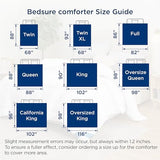 Bedsure Comforter Duvet Insert - Quilted Comforters Queen Size, All Season Duvet, GentleSoft Down Alternative Bedding, with 8 Tabs, Gifts for Women/Men, White, Queen 88 x 88 Inches Bedsure
