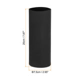 PATIKIL Silicone Sublimation Tumblers Sleeve, 2 Pcs Heat Resistant Seamless Tumblers Wrap for 20 Oz Skinny Sublimation Blank Cups, Black PATIKIL