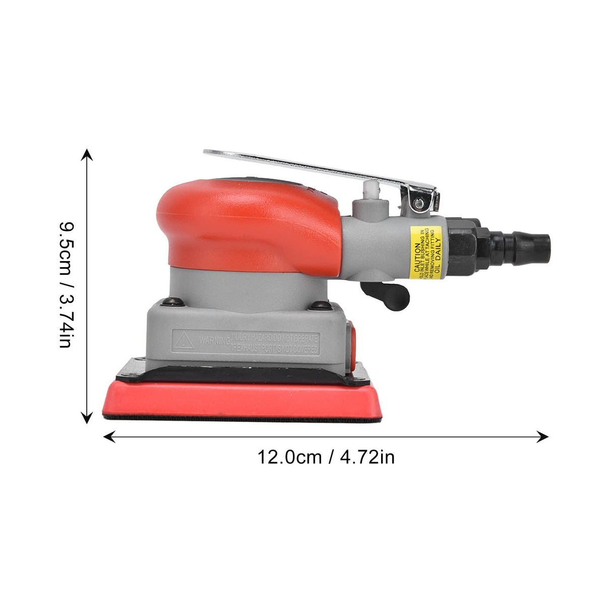 Pneumatic Sander, Alloy Steel Air Sanding Machine, Sandpaper Machines Air Sander Grinding Tools, High Speed Air Powered Sanders Polisher for Wood Metal Sanding, Car Waxing Luqeeg