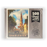 MyPuzzle Charleston, South Carolina: St Philip's Church, Vintage Poster - Premium 500 Piece Jigsaw Puzzle for Adults MyPuzzle.com