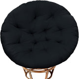 Bextile Papasan Chair Cushion Only, 52 in Cushion for Papasan, Round Leisure Papasan Seat Cushion (Black) Bextile