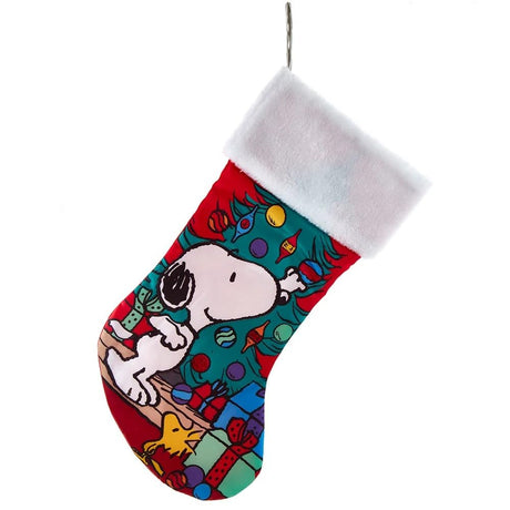 Peanuts Kurt Adler 19-Inch Snoopy Decorating Christmas Tree Stocking Peanuts