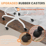 HYLONE Drafting Chair Tall Office, Ergonomic Standing Desk Stool Adjustable Drafting Chair Big Tall Drafting Office Chair White HYLONE