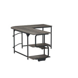 Teraves Reversible L Shaped Desk with Large Surface, 69 Inch Sturdy Corner Desk with Storage Shelves, Premium Office Computer Desk Workstation for Home Office Gaming Teraves