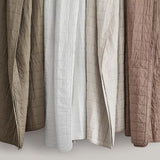EVERGRACEHOME 100% Cotton Box Stitch Quilt Bedding Set King Size 3 Pieces, Garment-Washed Lightweight Soft Cozy Coverlet, Oversized Quilted Bedspread Sets with 2 Shams for All Season, Mocha Brown EVERGRACEHOME