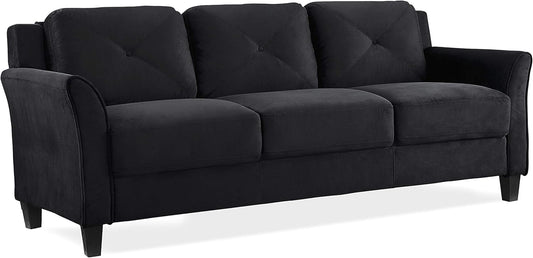 Lifestyle Solutions HRFKS3BK Grayson Sofa, Black