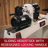 JET 18" x 40" EVS Woodworking Lathe, 2 HP, 1Ph 230V (Model JWL-1840EVS) Jet