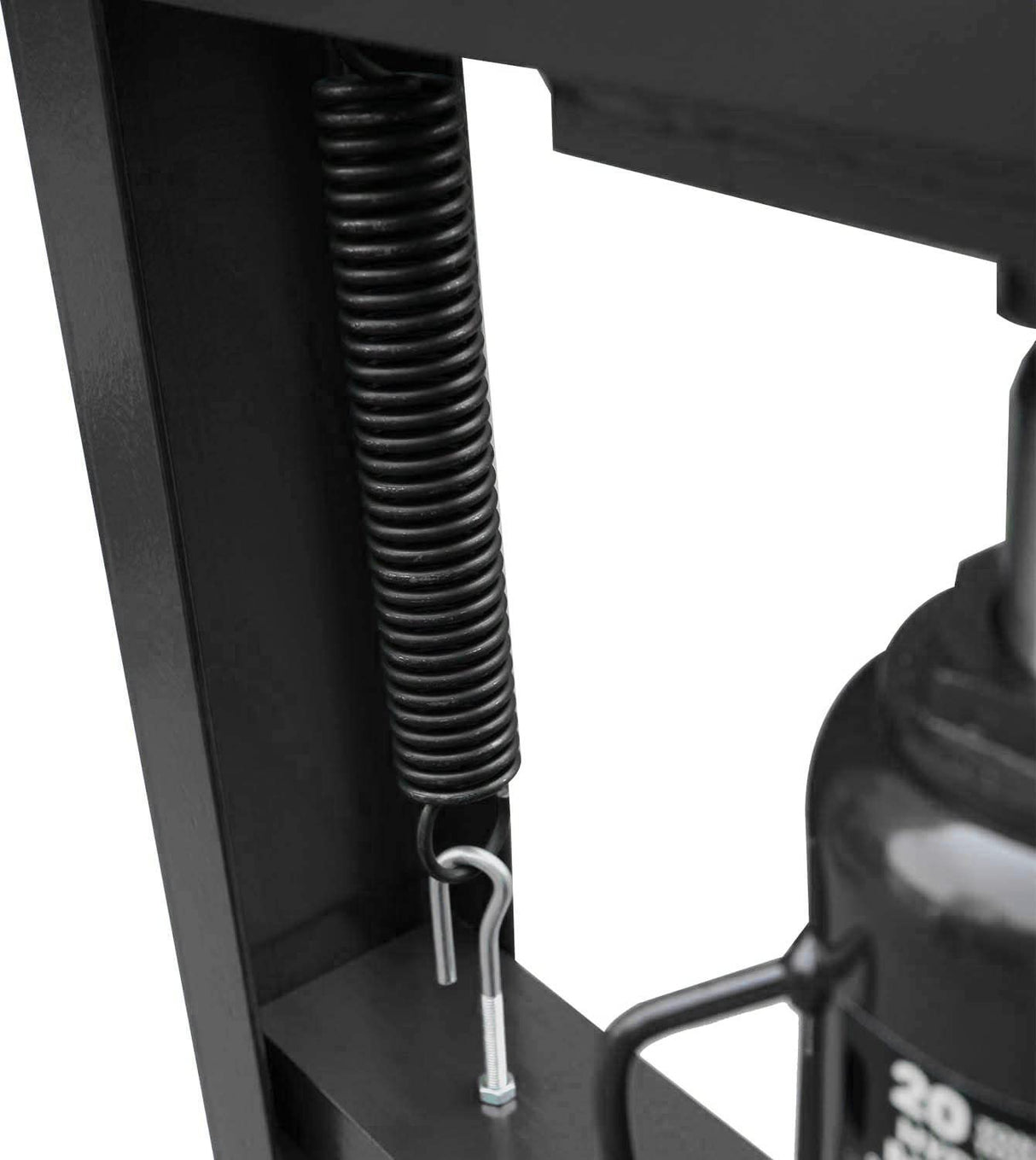 Torin ATY20011B Steel H-Frame Hydraulic Garage/Shop Floor Press with Stamping Plates, 20 Ton (40,000 lb) Capacity, Black Torin