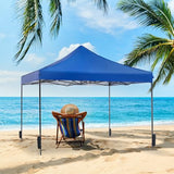 NEWBULIG Pop Up Canopy 9.5x9.5 FT Easy Up Tents for Camping Parties Events Beach Backyard Portable Outdoor Shelter Heavy Duty Instant Sun Shade with Sand Bags NEWBULIG