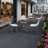SENGLIDA Round Office Table Conference Table Small Dining Table Coffee Meeting Table for Office Boardroom Kitchen Living Room Waterproof Desktop Easy Assembly 31.5 inch SENGLIDA