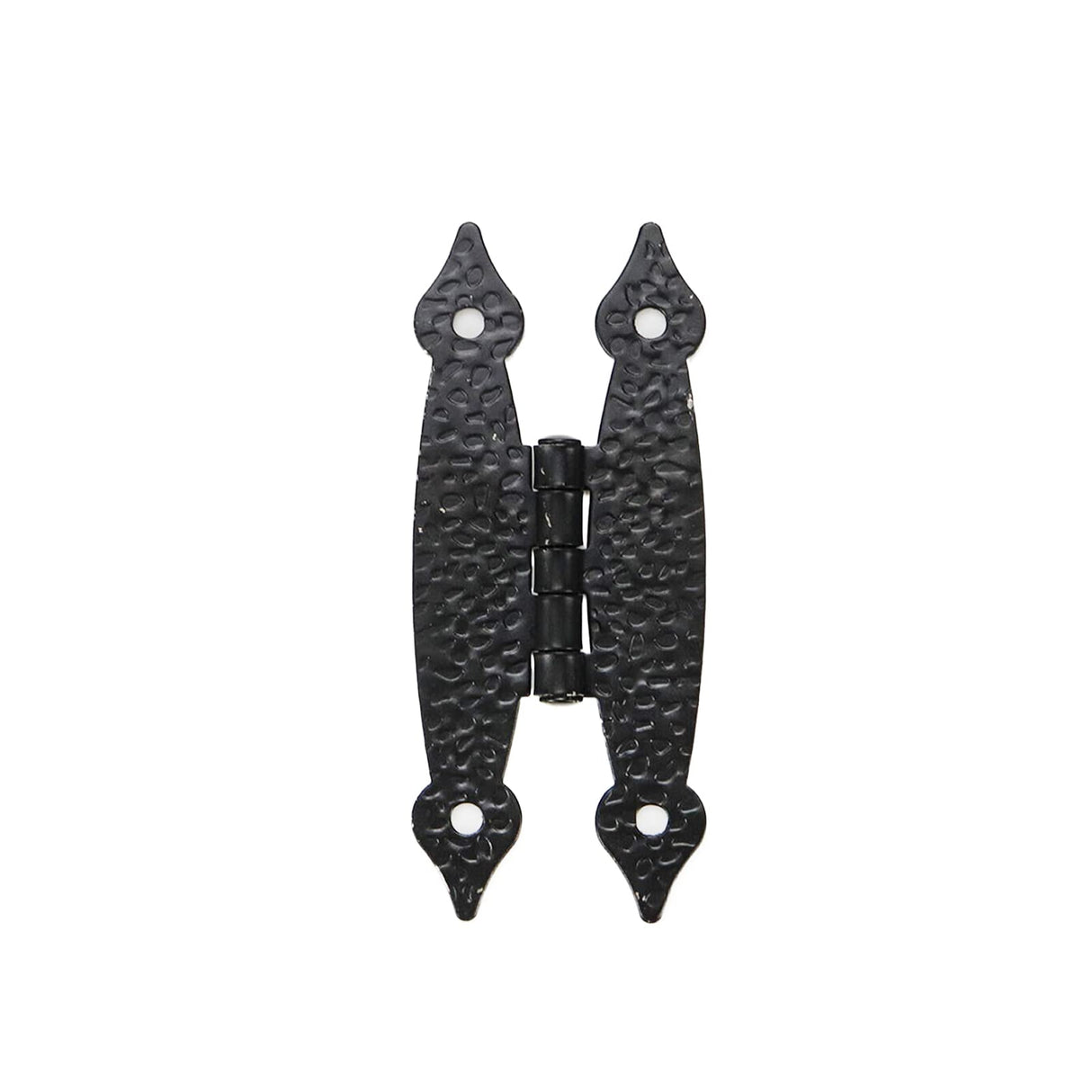 Pastlla 10pcs Cabinet Hinge Antique H Hinges Cold Rolled Steel Flat Hinges Decorative Hinges Hardware for Cabinet Cupboard Jewelry Box Door Black 3.5 Inch Pastlla