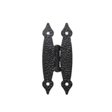 Pastlla 10pcs Cabinet Hinge Antique H Hinges Cold Rolled Steel Flat Hinges Decorative Hinges Hardware for Cabinet Cupboard Jewelry Box Door Black 3.5 Inch Pastlla