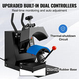 VEVOR Hat Heat Press with 4pcs Interchangeable Platens(6"x3"/6.7"x2.7"/6.7"x3.8"/8.1"x3.5"), Cap Heat Press for Stuctured Hats, Rigid Steel Frame No Stick Digital LCD Timer and Temperature Control VEVOR