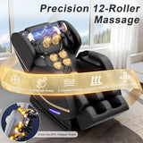 Megashock SL Track 2026 Massage Chair Full Body, Zero Gravity Massage Chair with Back Heat, 12 Fixed Rollers, Foot Massage, Airbag Massage and Bluetooth Speaker for Home and Office Megashock