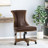 Christopher Knight Home Coulee Office Chair, Dark Brown + Natural Christopher Knight Home