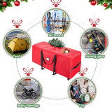 BALEINE 7.5 ft Rolling Christmas Tree Storage Bag, 2 Swivel Wheels for Easy Moving, Heavy Duty 600D Oxford Fabric Extra Large Artificial Christmas Tree Bag with Reinforced Carry Handles (Grey) BALEINE