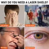 YIBEICO 1Pcs OD7 Laser Engraving Machine Window Shield For 200-540 nm (12"x8"x0.2") Laser Protection Plate 355nm,450nm，530nm 532nm Blue Light Filtering Window YIBEICO